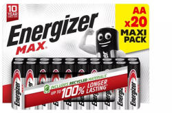 Energizer Elem, AA ceruza, 20 db, ENERGIZER "Max (7638900437874) - nyomtassingyen