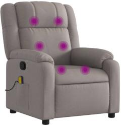 vidaXL tópszínű szövet dönthető masszázsfotel (373556) (373556)