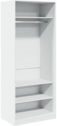 vidaXL fehér szerelt fa ruhásszekrény 80 x 50 x 200 cm (3307693) (3307693)