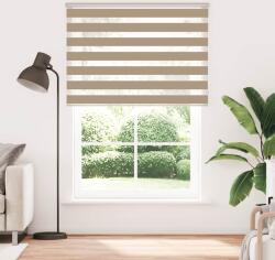 vidaXL zebrafüggönnyel homokbarna szövetszélesség 155, 9 cm poliészter (4014611) (4014611)