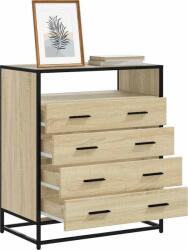 vidaXL sonoma-tölgy színű szerelt fa fiókos szekrény 70x41x83, 5 cm (849090) (849090)