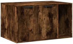 vidaXL füstös tölgy színű szerelt fa macskaalomdoboz 80 x 50 x 45 cm (857737) (857737)