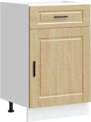 vidaXL Porto sonoma tölgy színű szerelt fa konyhai alapszekrény (853960) (853960)
