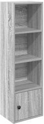 vidaXL szürke sonoma színű szerelt fa könyvespolc 31x24x102 cm (860342) (860342)