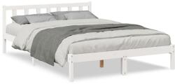 vidaXL fehér tömör fenyő extra hosszú ágykeret matrac nélkül 160x220cm (852451) (852451)
