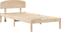 vidaXL Ágykeret fejvéggel 100x200 cm tömör fenyőből (872077) (872077)