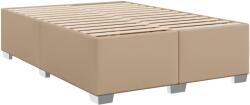 vidaXL cappuccino színű műbőr ágykeret 140 x 200 cm (3284563) (3284563)
