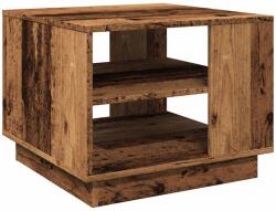 vidaXL antik fa színű szerelt fa dohányzóasztal 55 x 55 x 42 cm (856802) (856802)