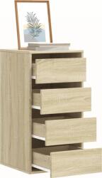 vidaXL sonoma tölgy színű szerelt fa fiókos sarokszekrény 40x41x76 cm (852863) (852863)