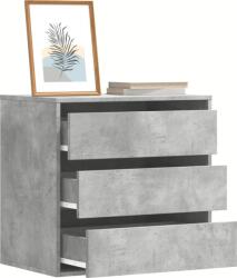 vidaXL betonszürke szerelt fa fiókos sarokszekrény 60 x 41 x 58 cm (852846) (852846)