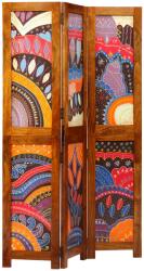 vidaXL 3 paneles szobafelosztó Mézbarna 35x1.5x160 cm Tömör akácfa (4016529) (4016529)