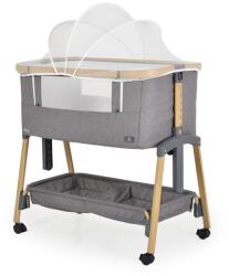 Cangaroo Amo 7 pozíciós babaöböl tárolókosárral ás szúnyoghálóval - Világosszürke
