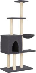 vidaXL sötétszürke macskabútor szizál kaparófával 145 cm (172096) (172096)