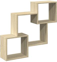 vidaXL sonoma tölgy színű szerelt fa faliszekrény 78 x 18 x 71 cm (854807) (854807)