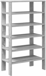 vidaXL szürke sonoma színű szerelt fa cipőtartó 61x32x105 cm (859865) (859865)