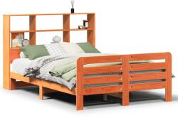 vidaXL viaszbarna tömör fenyőfa ágy matrac nélkül 140 x 200 cm (3309925) (3309925)