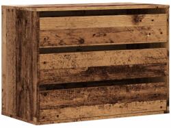 vidaXL antik fa színű szerelt fa fiókos sarokszekrény 80 x 41 x 58 cm (852859) (852859)