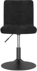 vidaXL fekete bársony forgó étkezőszék (3087500) (3087500)