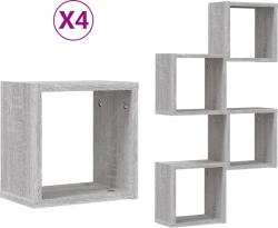 vidaXL Lebegő Polcok Szürke sonoma MDF Közepes Falra szerelhető (815892) (815892)