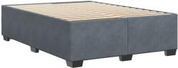 vidaXL sötétszürke bársony ágykeret 140x190 cm (3284632) (3284632)