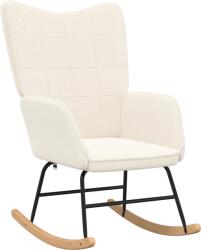 vidaXL Relaxáló Szék Krém Színű Gyapjú Szerű Szövet (42001784) (42001784)