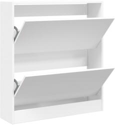 vidaXL fehér szerelt fa cipőszekrény 80 x 21 x 87, 5 cm (839917) (839917)