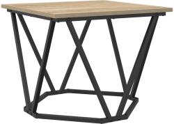 vidaXL Oldal asztalok 3 db Sonoma tölgy rétegelt fa (868280) (868280)