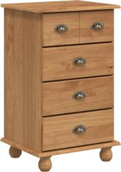 vidaXL Fiókos szekrény 'ASKIM'Barna 45.8x40x79 cm Szilárd Fa Fenyő (4105415) (4105415)