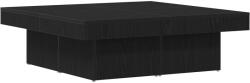 vidaXL Kávézóasztal Fekete Tölgy 90x90x28 cm Mérnöki Fa (862628) (862628)