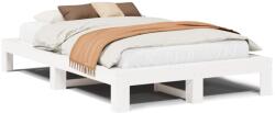 vidaXL fehér tömör fenyőfa ágy matrac nélkül 120 x 200 cm (3308742) (3308742)