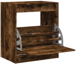vidaXL füstös tölgyszínű szerelt fa cipőszekrény 60 x 42 x 69 cm (839984) (839984)