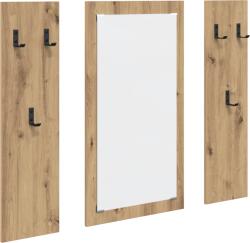 vidaXL Fali Kabáthorog kézműves tölgy 96 x 1.5 x 90 cm Faanyag (874538) (874538)