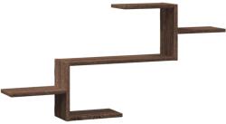 vidaXL barna tölgy színű szerelt fa fali polc 104 x 15 x 49 cm (853206) (853206)