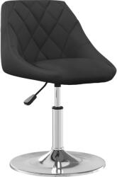 vidaXL 4 db fekete bársony forgó étkezőszék (3088755) (3088755)