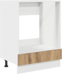 vidaXL Sütőszekrény Artisan tölgy 60x46x81, 5 cm furnérozott MDF (863297) (863297)