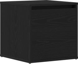 vidaXL Fiókos Szekrény Fekete Tölgy 40, 5x40x40 cm Műgyanta (862792) (862792)