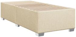 vidaXL krémszínű szövet ágykeret 80 x 200 cm (3284434) (3284434)