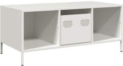 vidaXL fehér hidegen hengerelt acél dohányzóasztal 101, 5x50x43, 5 cm (851279) (851279)