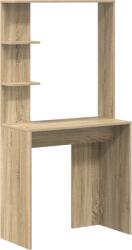 vidaXL Sonoma Tölgy Számítógépes Asztal Sonoma tölgy Szerelt fa Közepes (869340) (869340)