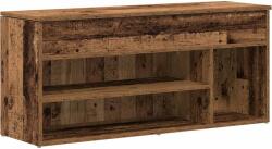vidaXL antik fa színű szerelt fa cipőtároló pad 102x30, 5x45 cm (859143) (859143)