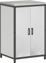 vidaXL Konyhai tárolószekrény Ezüst 60 x 50 x 92 cm Horganyzott acél (874994) (874994)