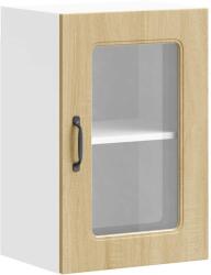 vidaXL konyhai fali szekrény üvegajtóval Kalmar sonoma tölgy (853530) (853530)