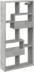 vidaXL betonszürke szerelt fa faliszekrény 50 x 15 x 100 cm (854556) (854556)