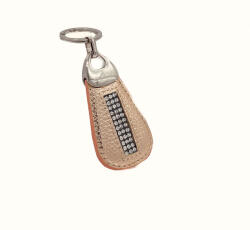 Amnisu rosegold erezett swarovski köves bőr kulcstartó h2014