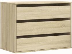 vidaXL sonoma tölgy színű szerelt fa fiókos sarokszekrény 80x41x58 cm (852854) (852854)