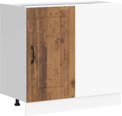 vidaXL konyhai alapszekrény Kalmar régi fából készült fűrészáru (854326) (854326)