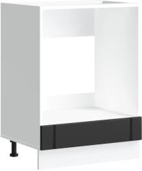 vidaXL sütő szekrény Lucca fekete szerelt fa (853758) (853758)