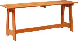 vidaXL Kültéri Pad Akác 119x35x47 cm Tömör Fa Fenyő (4012192) (4012192)