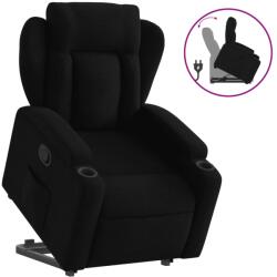 vidaXL fekete szövet felállást segítő dönthető fotel (3204484) (3204484)