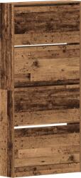 vidaXL Cipőszekrény Régi fa Szerelt fa 80 x 21 x 163.5 cm Tartós (3334025) (3334025)